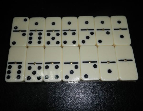 D6 Double 6 Domino row 28 pieces with Nails Set Adult Domino set, classic board game domino set, game set 28 pieces
