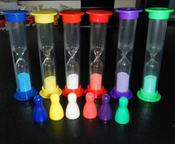Sand Timer 6 Colors Hourglass Sandglass Sand Clock Timer 30sec / 1min / 2mins / 3mins / 5mins / 10mins (Pack of 6). for Classroom Game Home Office, Toothbrush Timer for Children Kids - 图片 3