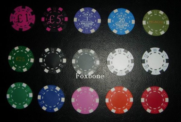 Tabletop games, Monopoly, Texas Hold 'em Poker, Blackjack, poker club, small six dice pattern poker chips - 图片 4