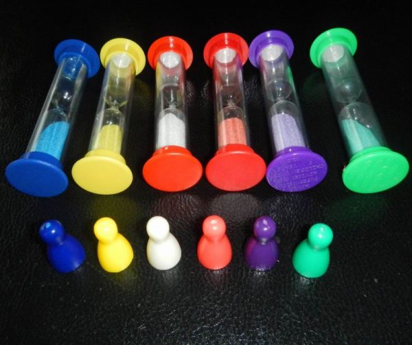 Sand Timer 6 Colors Hourglass Sandglass Sand Clock Timer 30sec / 1min / 2mins / 3mins / 5mins / 10mins (Pack of 6). for Classroom Game Home Office, Toothbrush Timer for Children Kids - 图片 2