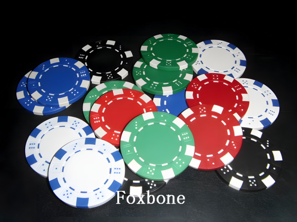Tabletop games, Monopoly, Texas Hold 'em Poker, Blackjack, poker club, small six dice pattern poker chips - 图片 2
